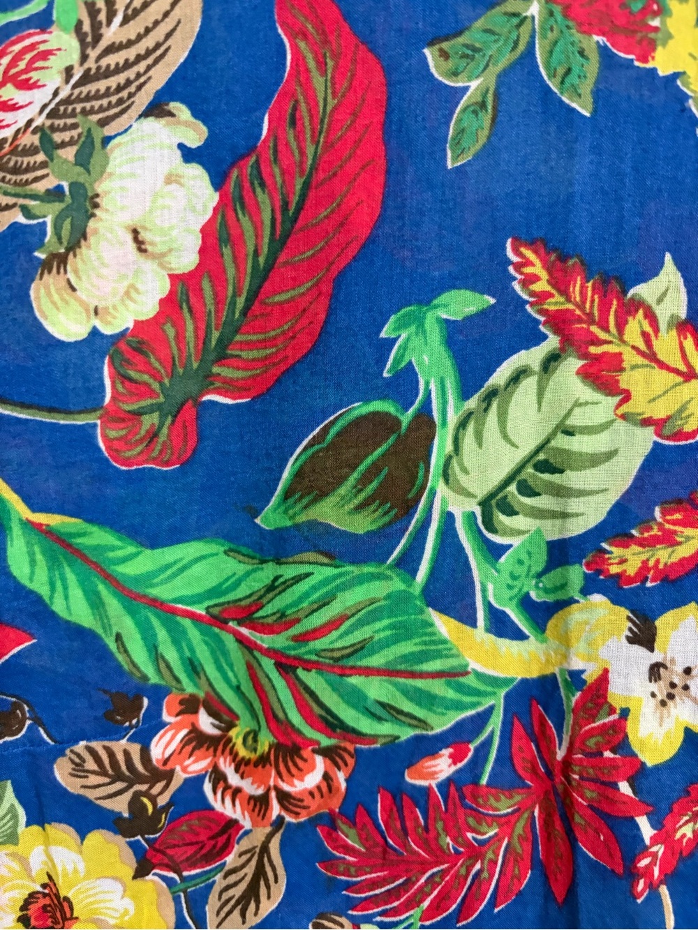 Talbots Woman Blue Tropical Floral Cotton Button Front Shirt
Botanical Blouse XL - Picture 10 of 11